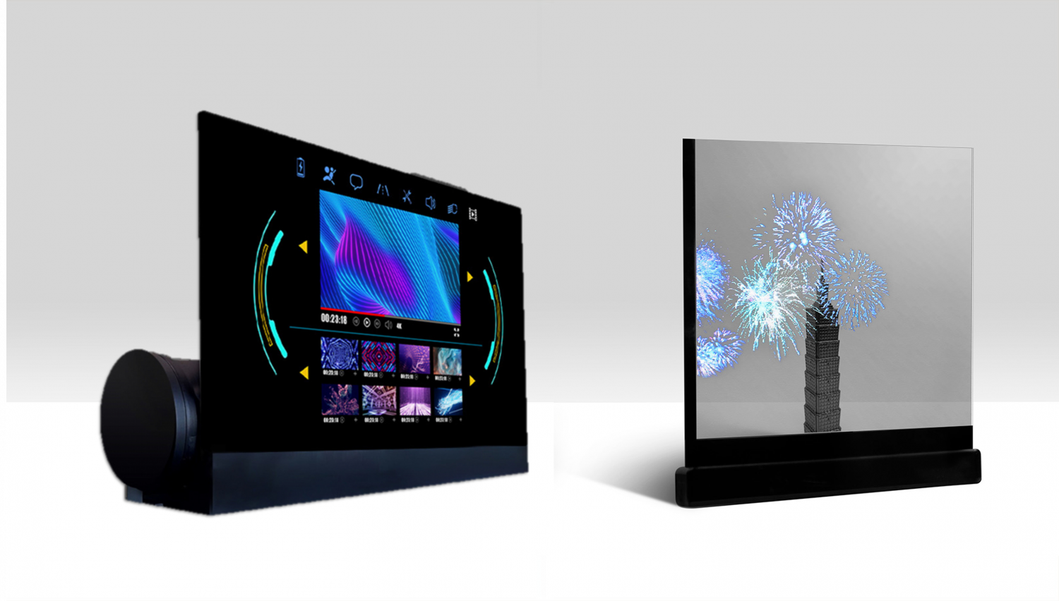 可卷式、折迭性、高透明